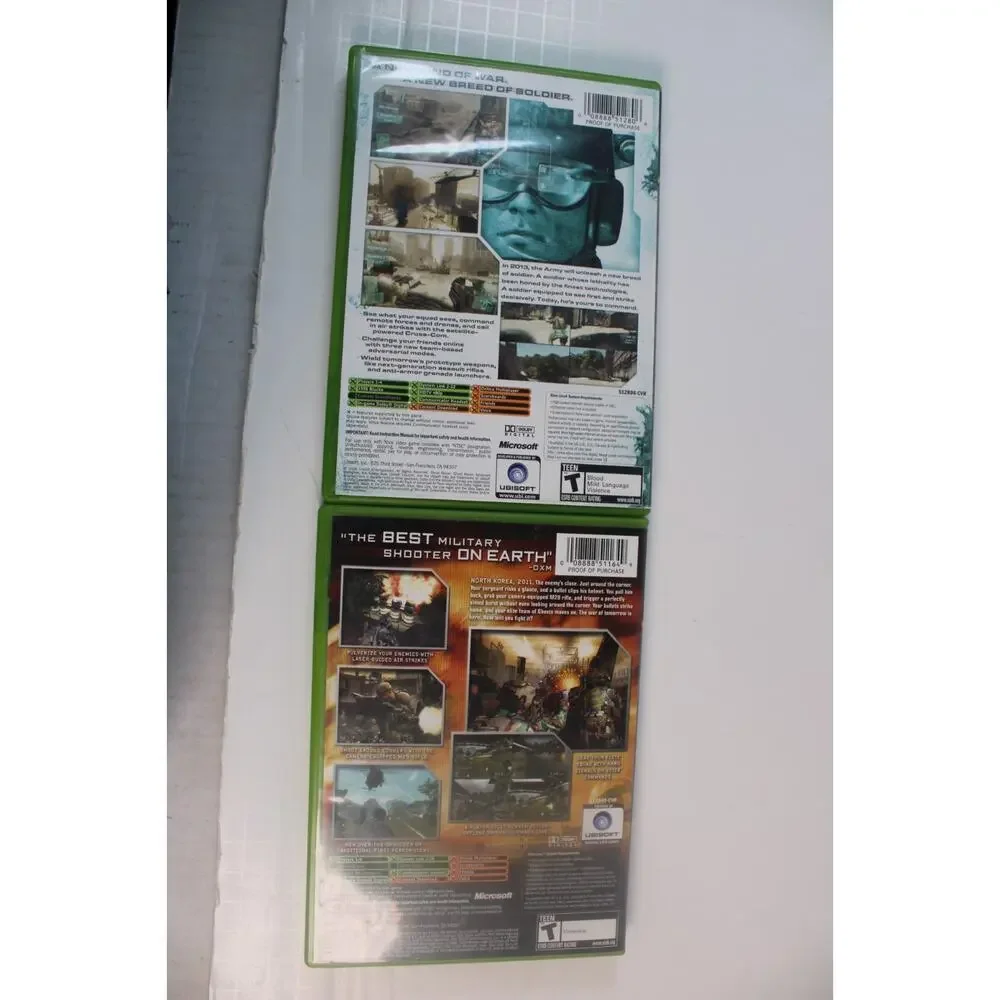 2 game bundle/lot: Ghost Recon 1 + Ghost Recon 2 (XBox) Complete, tested